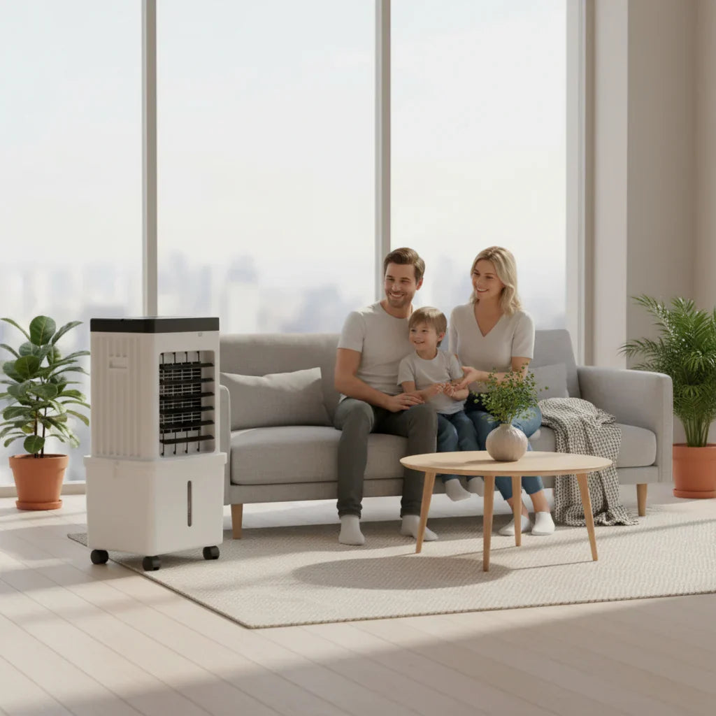 NOVACOOL – 3-in-1 Luftkühler – Ventilator & Befeuchtung in einem